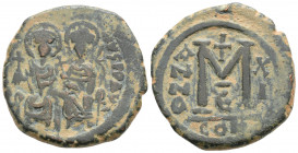 Byzantine
Justin II and Sophia (565-578 AD). Constantinople
AE Follis (28.8 mm 13.3g)