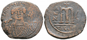 Byzantine
Maurice Tiberius (582-602 AD). Theopolis (Antioch)
AE Follis (30.1mm 10.7g)