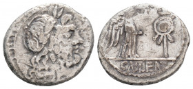 Roman Republic
Cn. Lentulus Clodianus (Circa 88 BC). Rome 
Quinarius Silver (15mm 1.65g)