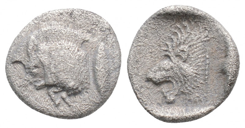 Greek
MYSIA. Kyzikos. (Circa 525-475 BC).
Obol Silver (10.5mm 0.68g)