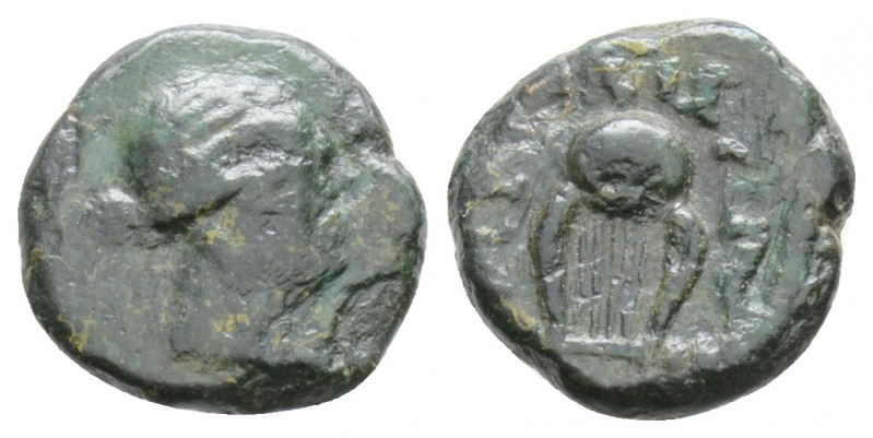 Greek Coins
IONIA, Smyrna. (Circa 2nd century BC)
AE Bronze 10.4mm 1g)