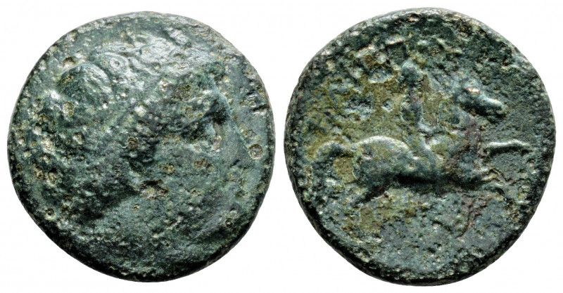 Greek
Kings of Macedon, Philip II ( Circa 359-336 BC). 
AE Bronze ( 18.6 mm 4.44...