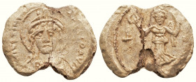 Byzantine Lead Seals Justinian I, (527-565)
(20.5 mm 5.2 g)