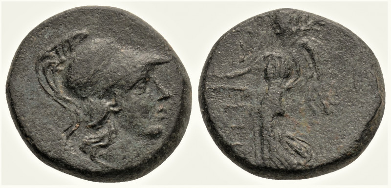 Greek
PAMPHYLIA, Side. (Circa 205-100 BC)
AE Bronze (15.5mm 3.3g)