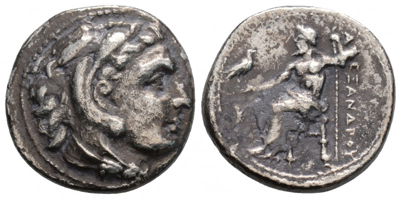 Greek
KINGS of MACEDON. Alexander III (Circa 336-323 BC)
Drachm Silver (17.3mm 3...