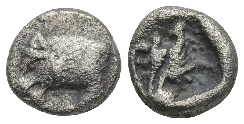 Greek
CARIA ? Uncertain. (Circa Late 6th to early 5th century BC.)
AR Obol ( 8.7...