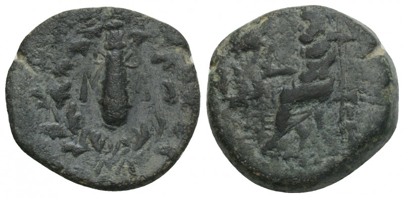 Greek
Cilicia, Tarsos. ( Circa 164-27 BC.) 
AE Bronze ( 17.5mm 4.1 g.)