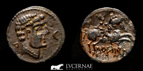ARATICOS bronze As 9.47 g 24 mm. Arándiga, Zaragoza 120-80 BC Very Fine