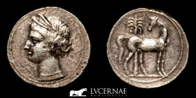 Cartagonova Silver Shekel 6.94 g 23 mm. Cartagena, Murcia 220-215 BC Good Very Fine