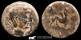 Castulo  Bronze As 11.70 g. 27 mm. Castulo (Linares, Jaén) 180 B.C. Good very fine.