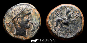Castulo  Bronze As 13.01 g. 26 mm. Castulo (Linares, Jaén) 180-150 B.C.  Extremely fine