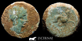 Castulo  Bronze As Heavy series 24.66 g. 35 mm. Castulo 180 - 150 B.C.  Fine (BC)