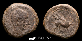 Castulo  Bronze As 15.60 g. 29 mm. Linares, Jaén, Spain 180 B.C.  Good very fine