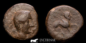 Ancient Hispain Castulo  Bronze As 14.40 g. 29 mm. Castulo 180 BC  Very Fine