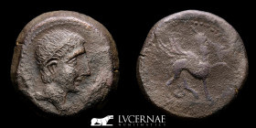 Castulo  Bronze As 15.36 g. 28 mm. Linares, Jaén, Spain 180 B.C.  Good very fine