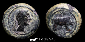 Castulo Bronze Quadrans 5.08 g., 17 mm. Castulo (Linares Jaén) 180-150 B.C. Good very fine (MBC)