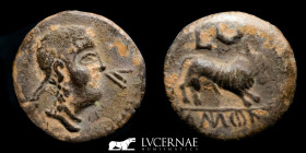 Castulo (Hispania) Bronze Semis 3.54 g, 18 mm. Linares Jaén 180-150 B.C. Good very fine (MBC)