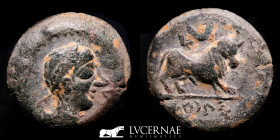 Castulo (Hispania) Bronze Semis 7.00 g, 19 mm. Linares Jaén 180-150 B.C. Good very fine