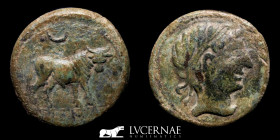 Castulo (Hispania) Æ Bronze Æ Semis 5.47 g, 21 mm Linares Jaén 180-150 B.C. Good very fine (MBC)