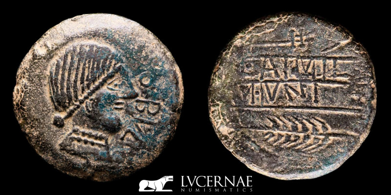 Ancient Hispania. Obulco (Porcuna, Jaen), bronze As (16.54 g., 30 mm.). Minted i...