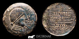 Obulco (Porcuna, Jaen) bronze As 16.54 g., 30 mm. Obulco  II century BC Good very fine (MBC+)