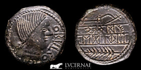 Obulco (Porcuna, Jaen) bronze As 19.43 g., 28 mm. Obulco II century BC Good very fine (MBC+)
