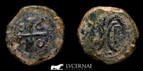 Societates Publicanorum Bronze As 12.28 g., 28 mm. Southern Hispania, Sierra Morena 150-50 B.C. Good very fine