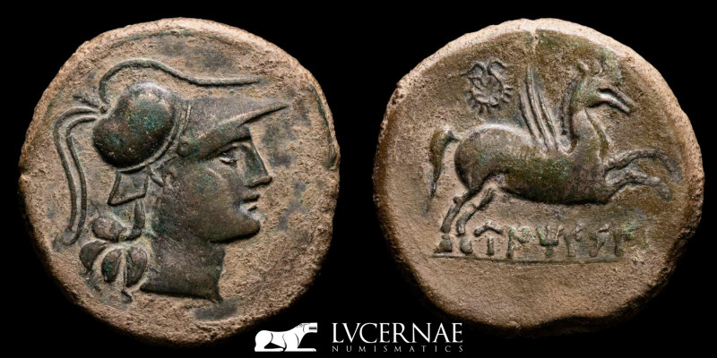 Hispania - Unticescen (Ampurias), bronze As (21.93 g., 32 mm.). 130-90 B.C. 

Pa...
