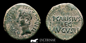 Augustus 27BC-14AD Bronze Ӕ As 12.75 g. 28 mm. Emerita 25-23 B.C. Good very fine (MBC)