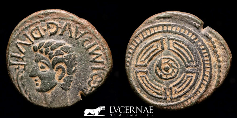 Roman Empire - Augustus (27 BC - 14 A.D.), As, bronze (13.50 g., 29 mm.) minted ...