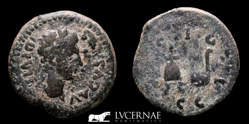 Roman Empire - Hispania - Augustus (27 BC - 14 AD) Æ Semis (7.22 g., 23 mm.) Acc...