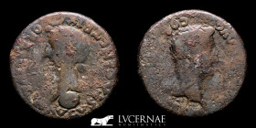 Tiberius 14-37 A.D. bronze Dupondius 24.67 g. 34 mm. Colonia Romula 14-37 A.D. Very Fine