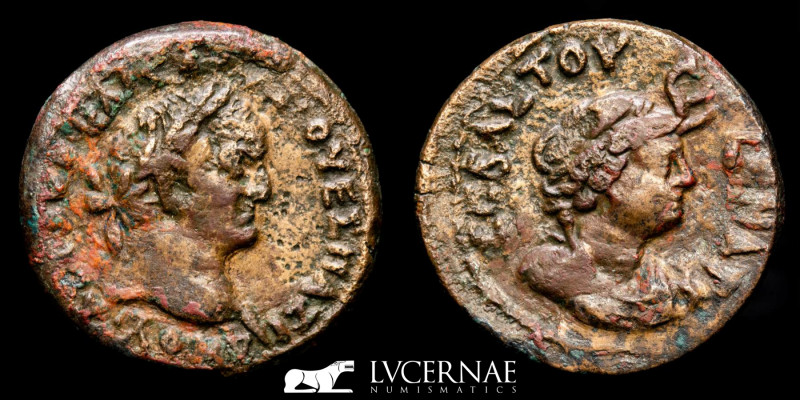 Roman Empire.
Vespasianus (69-79 AD). AE Diobol (24 mm, 8.85 g), Alexandria, Egy...