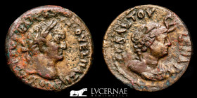 Vespasian Bronze Diobol 8.85 g. 24 mm. Alexandria 76-77 A.D. Good very fine