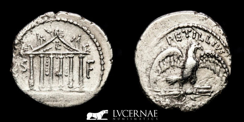 Roman Imperatorial - Petillius Capitolinus. Silver denarius (3,50 g. 19 mm.). 

...