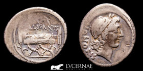 Lollius Palikanus Silver Denarius 3,63 g. 20 mm. Rome 45 BC. Good very fine
