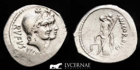 Mn. Cordius Rufus Silver Denarius  3,63 g, 20 mm. Rome 46 B.C.  Good very fine (MBC+)