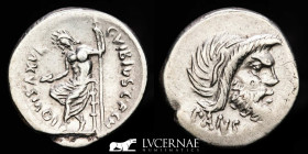 C. Vibius Pansa Silver Denarius 3,65 g., 18 mm.  Rome 48 B.C.  Extremely fine (EBC)