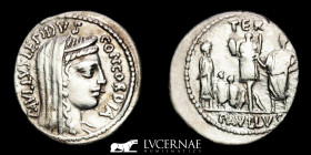 L. Aemilius Lepidus Paullus Silver Denarius 3,95 g., 18 mm. Rome 62 BC Near extremely fine