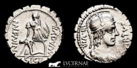 Mn. Aquillius Mn. f. Mn. Silver Denarius 3,83 g. 19 mm. Rome 71 B.C Extremely fine