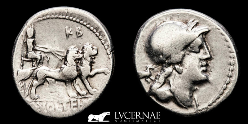 Roman Republic - M. Volteius M. f. silver denarius, (3.74 g. 19 mm.)
Minted in R...