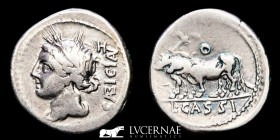 L. Cassius Caecianus Silver denarius 3.80 g,19 mm. Rome 81 B.C Good very fine