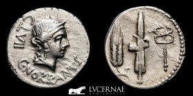 C. Norbanus Silver Denarius 3,60 g. 18 mm.  Rome 83 B.C. Good very fine
