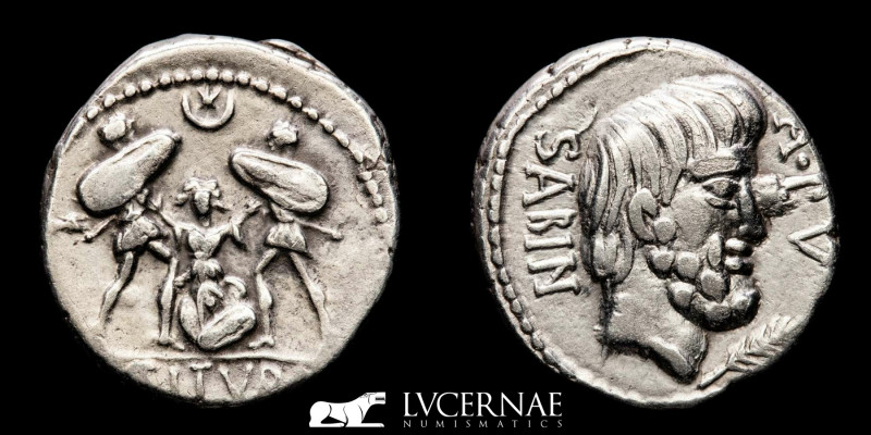 Roman Republic - L Titurius L.f. Sabinus, silver denarius (3,86 grs. 18 mm.). 
R...