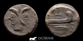 Spanish Republican Bronze Cast Anonymous As 22.82 g, 31 mm. Rome c. 100 B.C. Good very fine