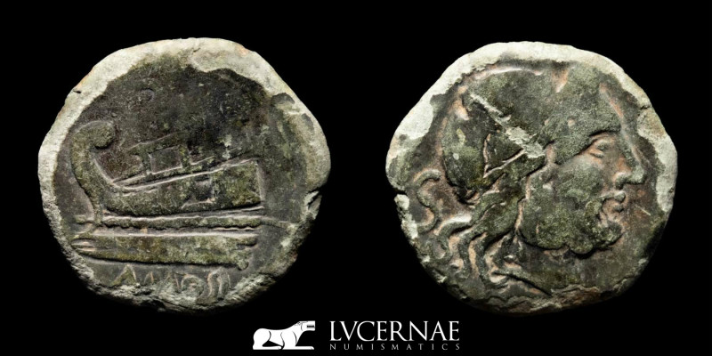 Roman Republic, AE Semis (5.14 g., 22 mm) Anonymous. After 211 BC. 
Struck in Hi...