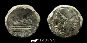 Anonymous bronze Semis 5.14 g., 22 mm Hispania II-I B.C. Good very fine (MBC)