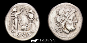 Anonymous - Dog Series Silver Victoriatus 2.36 g. 17 mm. Rome 206-195 BC. Good very fine (MBC)