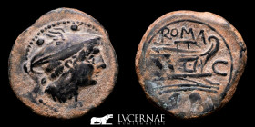 Anonymous Republic Bronze Sextans 4.44 g., 20 mm. Sardinia 211 B.C. Good very fine (MBC+)