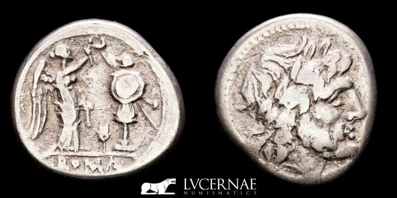 Roman Republica - Anonymous (Corn-ear Series), Silver Victoriatus, 
Sicily circa...